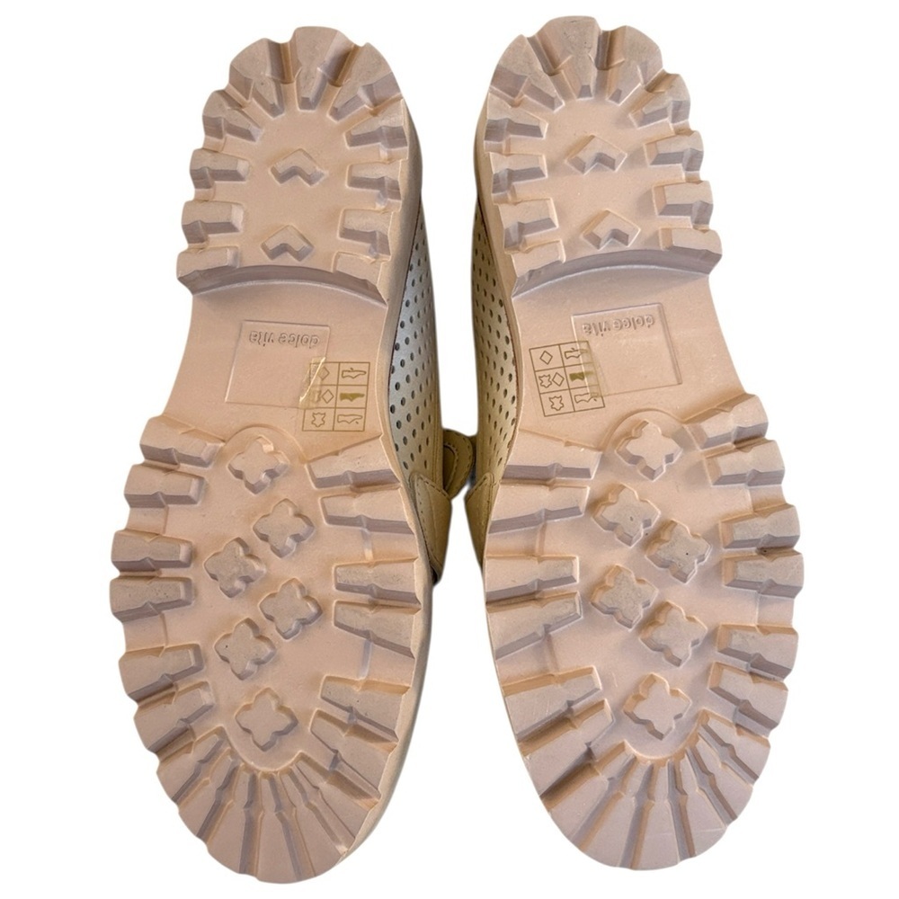 Like New Dolce Vita Leather Malila Loafers Ivory Size 7.5 - Picture 8 of 10